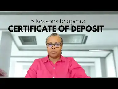 'Video thumbnail for 5 Reasons to open a Certificate of Deposit #growmoney #adultingtip #buildcredit #newtipsandtricks'
