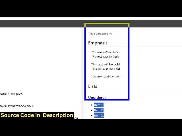 Video thumbnail for Build a Markdown Editor With Live Preview to Create & Edit Markdown File in Browser Using JS