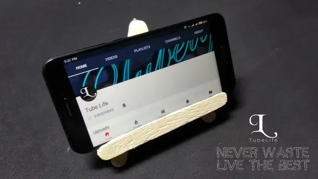 Video thumbnail for How to Make Easy And Simple Mobile Stand With Ice Cream Sticks | DIY Phone Stand | TubeLife