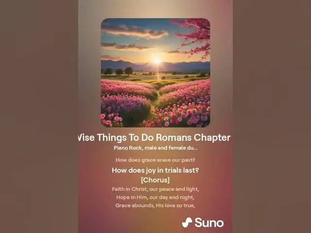 Video thumbnail for Wise Things To Do Romans Chapter 5