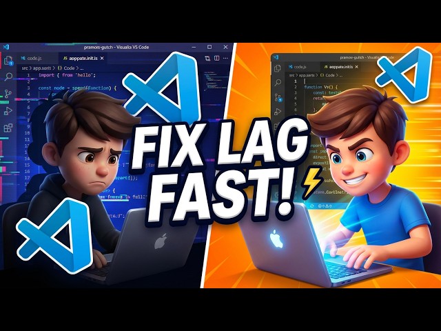 Video thumbnail for VS Code Running Slow?? Fix Lag & Boost RAM & Memory Performance of VSCode in 5 Minutes ⚡