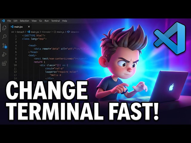Video thumbnail for How To Change Default Terminal to Git Bash,Powershell or Command Prompt in VS Code