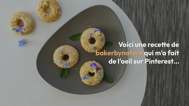 Video thumbnail for Donuts citron vert & noix de coco (au four et sans friture)