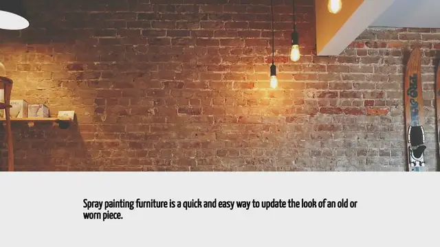 Video thumbnail for How To Spray Paint Furniture