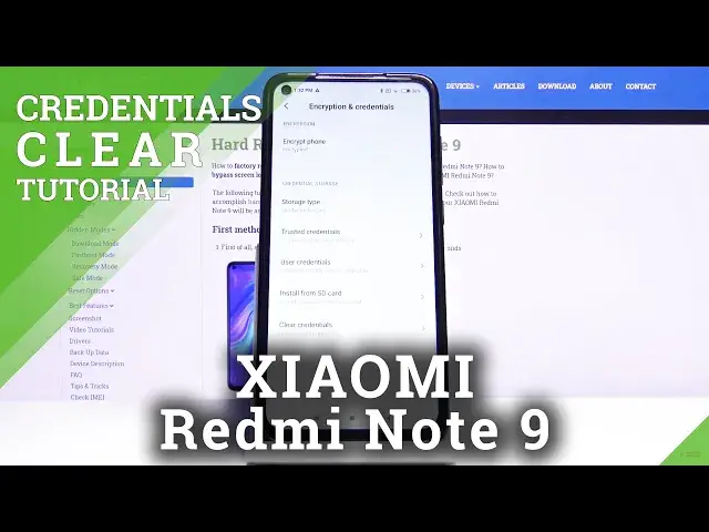 'Video thumbnail for How to Clear Credentials in Xiaomi Redmi Note 9 – Remove Certificates'