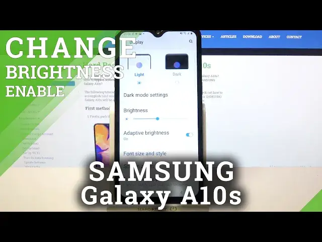 'Video thumbnail for How to Turn On/Turn Off Auto Brightness in SAMSUNG Galaxy A10s – Adjust Display Settings'