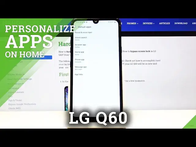 'Video thumbnail for How to Set Up Default Apps in LG Q60 – Personalize Applications'