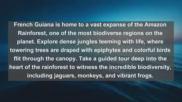 Video thumbnail for Explore the Natural Wonders of French Guiana: Top 10 Must-Visit Landscapes