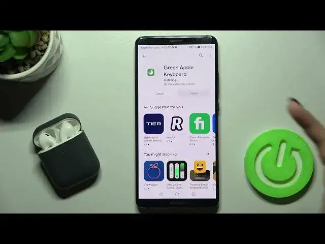 Video thumbnail for How to Install iPhone Keyboard Green Apple Keyboard App on HUAWEI Mate 10 Pro