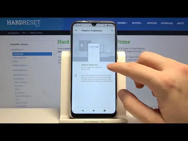 Video thumbnail for How to Enable Automatic Brightness in ZTE Blade 10 Prime – Access Display Settings