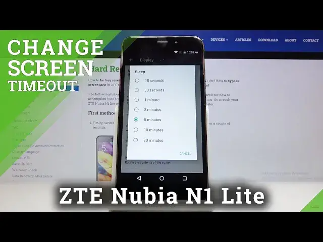 'Video thumbnail for How to Set Screen Timeout in ZTE Nubia N1 Lite – Change Sleep Time'