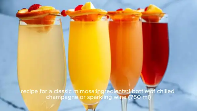 Video thumbnail for Mimosa recipe