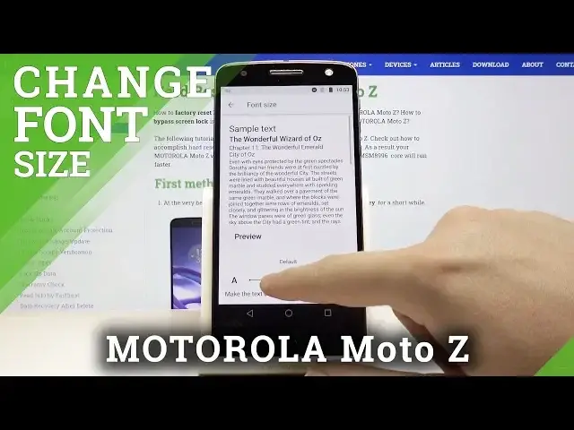 'Video thumbnail for How to Change Font Size in MOTOROLA Moto Z – Change Font Style'