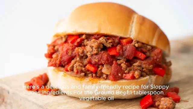 Video thumbnail for Sloppy joes recipe