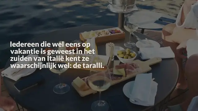 Video thumbnail for Taralli uit Puglia – maak ze lekker zelf