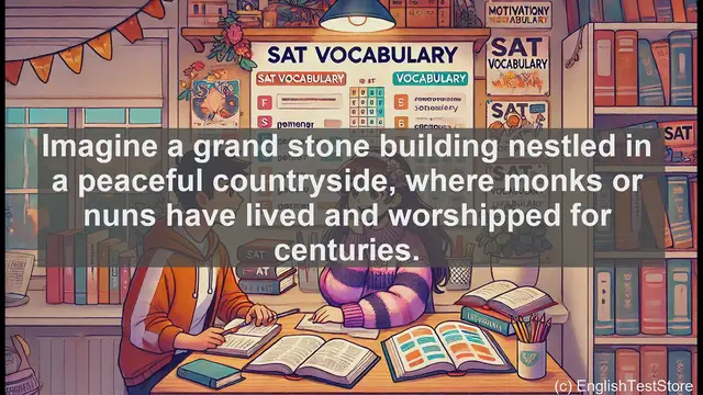 Video thumbnail for 5000 Must Know SAT Vocabulary - SAT Vocabulary: Understanding 'Abbey' - A Religious Complex