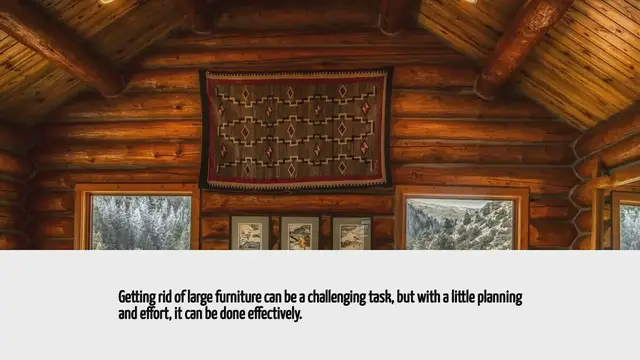 Video thumbnail for How To Get Rid Of Large Furniture