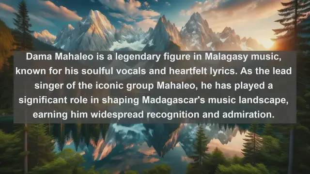 Video thumbnail for Melodies of Madagascar: Top 10 Renowned Singers from the Heart of Africa's Island Paradise