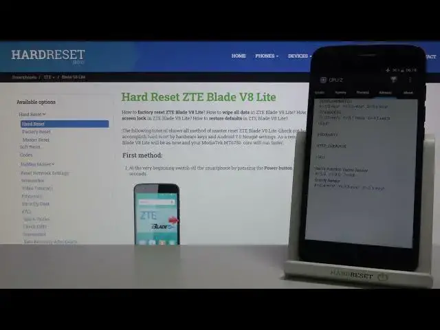 Video thumbnail for How to Check ZTE Blade V8 Lite Specs with CPU-Z app - Find out Device Config on Zte Blade V8