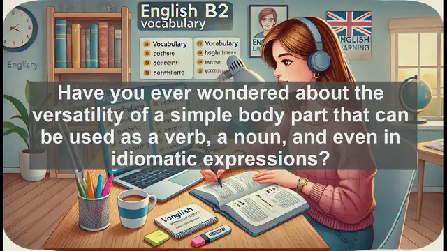 Video thumbnail for 1500 Must Know CEFR B2 Vocabulary - Exploring the Word 'Elbow': More Than Just a Body Part