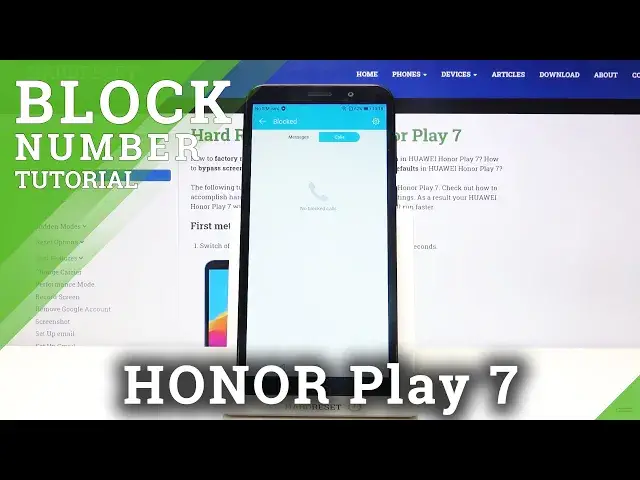 Video thumbnail for How to Block Number in Honor Play 7 – Add Number to a Blacklist