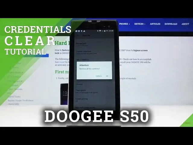 'Video thumbnail for How to Clear Credentials in DOOGEE S50 – Remove All Licenses'