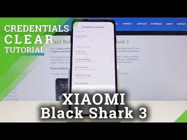 Video thumbnail for How to Clear Credentials in XIAOMI Black Shark 3 – Delete Digital Rights Managements