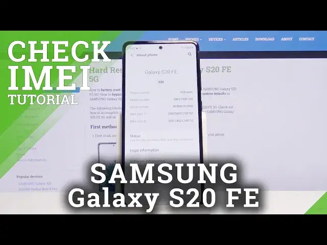 'Video thumbnail for How to Find IMEI number and Serial Number in SAMSUNG Galaxy S20 FE 5G'