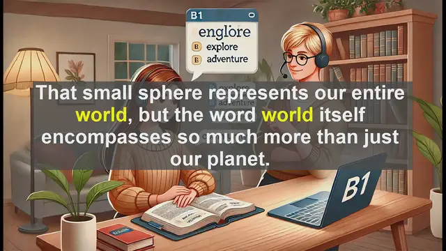 Video thumbnail for 2500 Must Know CEFR B1 Vocabulary - The Many Meanings of 'World': From Earth to Everything