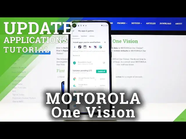 Video thumbnail for How to Update Applications in Motorola One Vision - Get Latest App Version