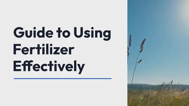 Video thumbnail for Lawn fertilizer guide