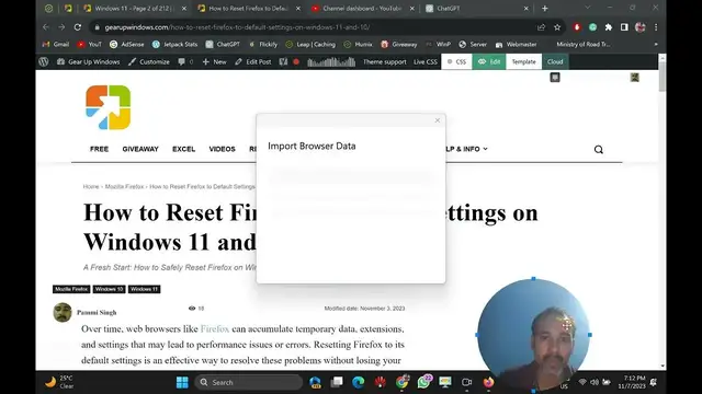 Video thumbnail for How to Reset Firefox to Default Settings on Windows 11 and 10 | GrowUpWindows