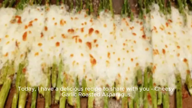 Video thumbnail for Cheesy Garlic Roasted Asparagus