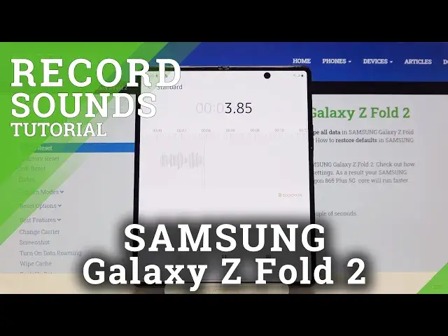 'Video thumbnail for SAMSUNG Galaxy Z Fold 2 Voice Recorder – Record Sounds'