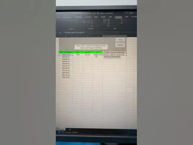 Video thumbnail for Excel Tip - Extract Year, Month and Day Name, and Change Formatting