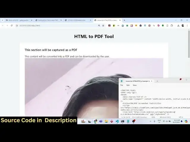 Video thumbnail for Javascript HTML2PDF.js Example to Export HTML to PDF Document Web App in Browser
