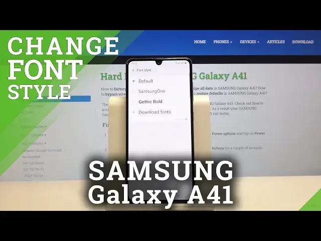 'Video thumbnail for How to Update Font Style in Samsung Galaxy A41 – Personalize Font Style'
