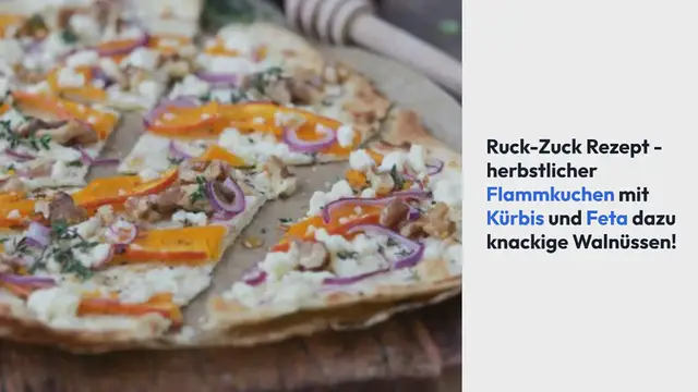 Video thumbnail for Flammkuchen mit Kürbis und Feta