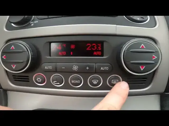 'Video thumbnail for How to Enable or Disable Rear Windshield Blowing in Alfa Romeo 159 ( 2005 - 2011 ) | Rear Heating'