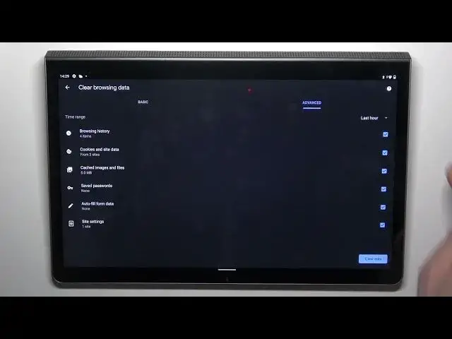 Video thumbnail for How to Clear Browsing Data on a LENOVO Yoga Tab 11