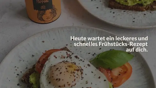 Video thumbnail for Avocado Brot mit Ei [schnell & einfach]