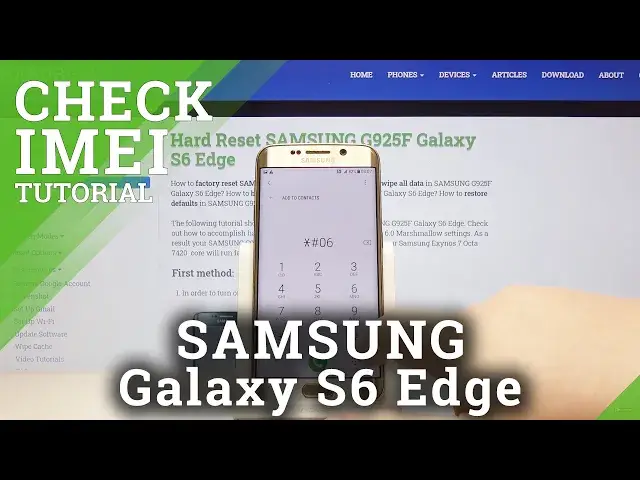 'Video thumbnail for How to Check IMEI and Serial Number on SAMSUNG Galaxy S6 Edge – The Best Method'