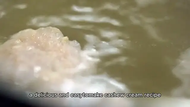 Video thumbnail for Cashew cream recipe