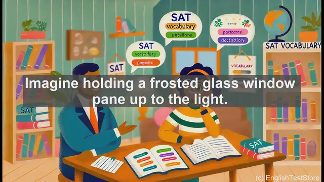 Video thumbnail for 5000 Must Know SAT Vocabulary - Translucence: The Art of Partial Light Transmission