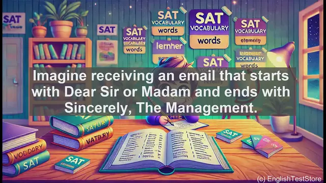 Video thumbnail for 5000 Must Know SAT Vocabulary - SAT Vocabulary: Understanding 'Impersonal' and Its Usage