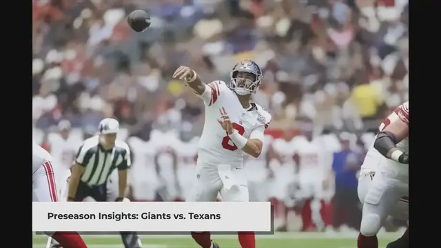Video thumbnail for Giants vs Texans: Jones' Return and Team Performance