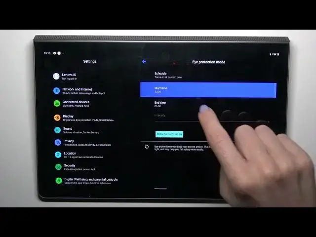 Video thumbnail for How to Set Up the Eye Protection Mode on a LENOVO Yoga Tab 11 - Night Light - Eye Comfort Mode