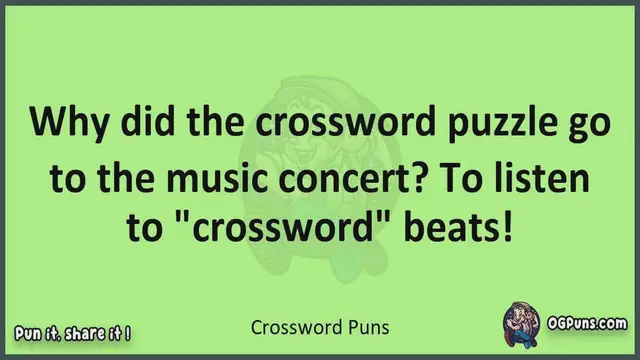 Video thumbnail for Crossword - Jokes, Puns, Wordplays, and Laughter