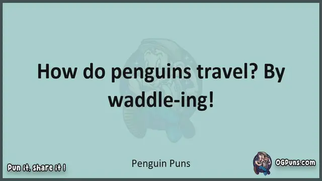 Video thumbnail for Penguin - Jokes, Puns, Wordplays, and Laughter