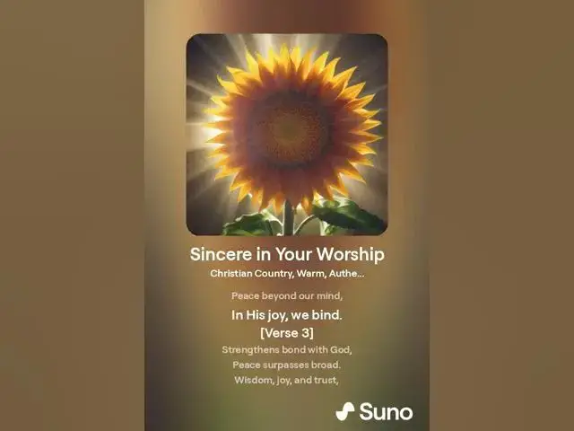 Video thumbnail for Sincere in Your Worship - Psalm 95:6